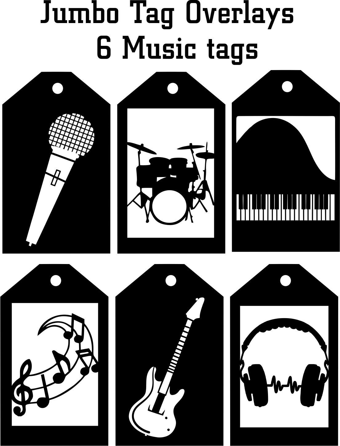 Jumbo Music Tags EZ Laser Designs